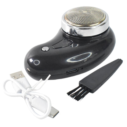 Powerful Portable Mini Electric Shaver for Men – Pocket Size Cordless Beard Trimmer Clipper with USB Charging & Cleaning Brush for Travel & Quick Touch-Ups (Model 14438)