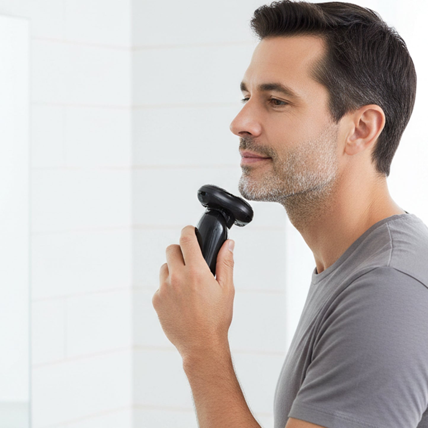 Premium Rechargeable Electric Rotary Shaver for Men – Cordless 3D Floating Head Beard Trimmer Grooming Kit, Waterproof Wet & Dry Shaving Machine